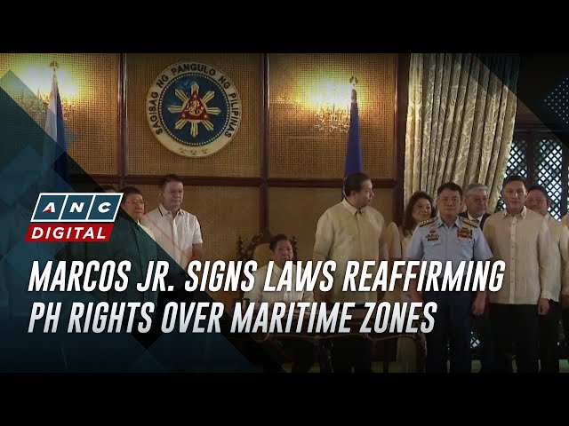 ⁣Marcos Jr. signs laws reaffirming PH rights over maritime zones