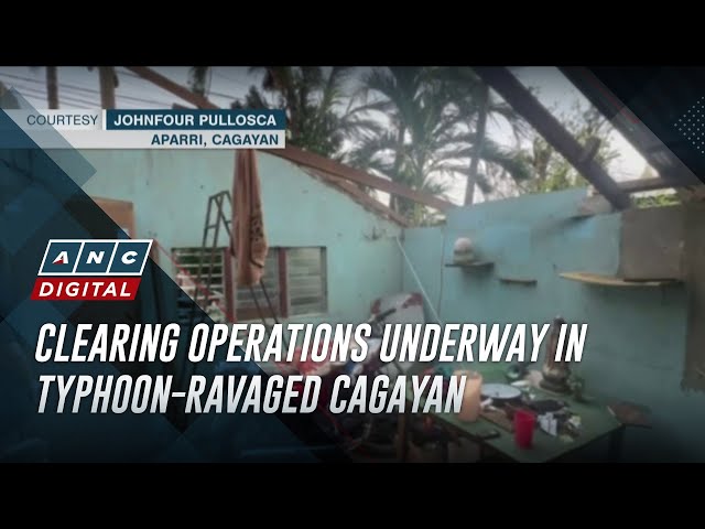 ⁣Clearing operations underway in typhoon-ravaged Cagayan