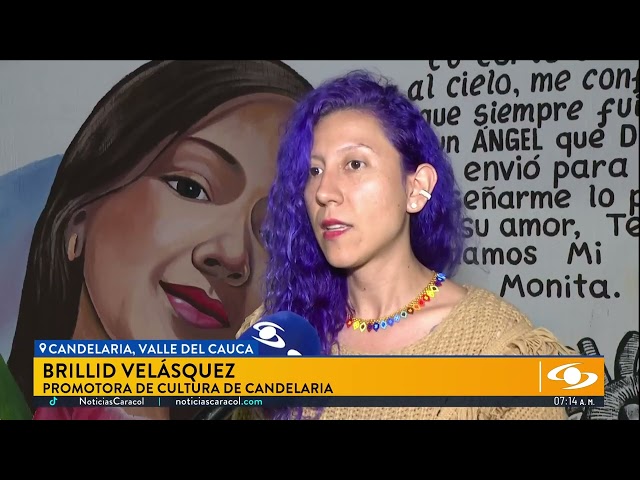 ⁣Homenaje a Sofía Delgado: con mural, comunidad envía mensaje y pide respeto por vida de los niños