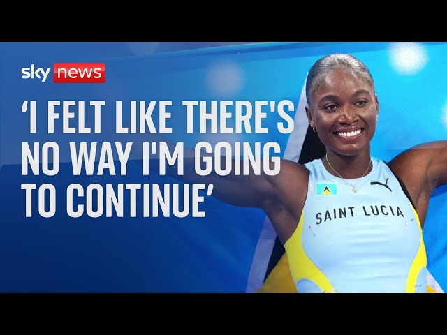 ⁣St Lucia's first ever Olympic medallist almost pulled out due to pressure