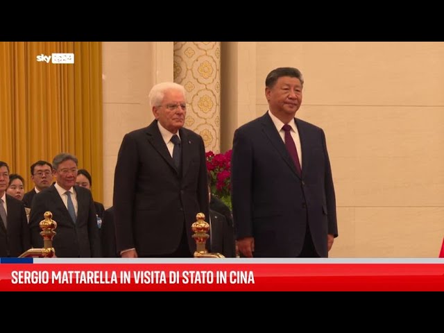 ⁣Mattarella incontra presidente cinese Xi Jinping a Pechino