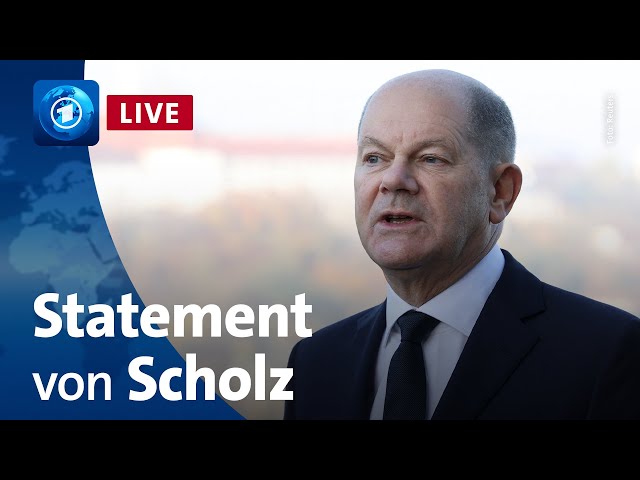 ⁣Bundeskanzler Scholz äußert sich vom EU-Gipfel in Budapest