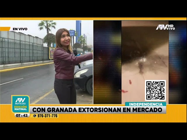 ⁣Extorsionadores detonan granada en mercado durante madrugada