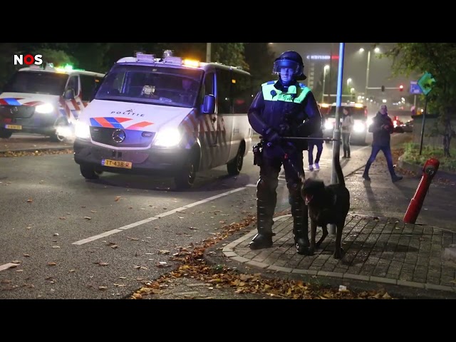 ⁣Politie grijpt in na wedstrijd Ajax-Maccabi Tel Aviv in Amsterdam