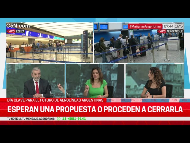 ⁣DÍA CLAVE para AEROLÍNEAS ARGENTINAS: CIERRE O PRIVATIZACIÓN