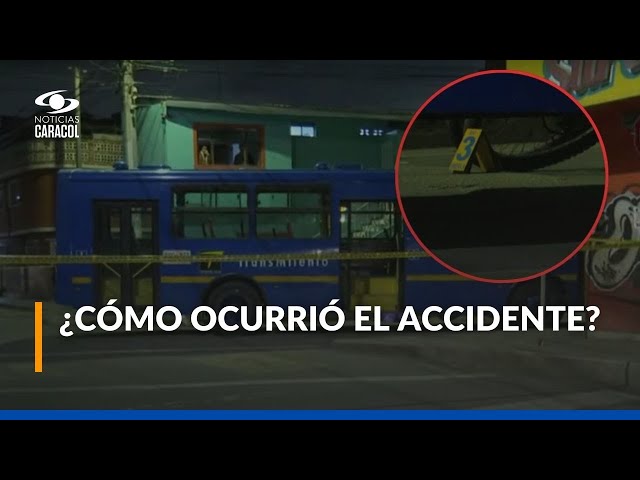 ⁣Ciclista murió arrollado por un bus del SITP en el barrio Azucena