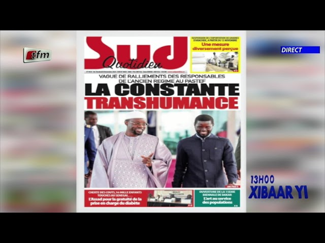 ⁣Revue de Presse du 08 Novembre 2024 présenté par Mamadou Mouhamed Ndiaye