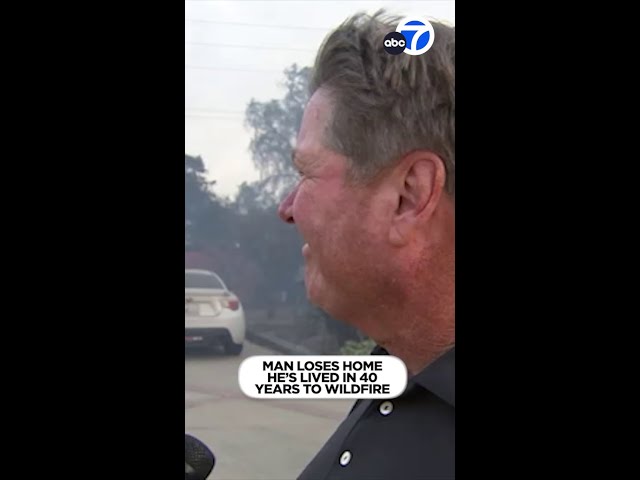 ⁣Mountain Fire destroys man’s Camarillo home of nearly 40 years