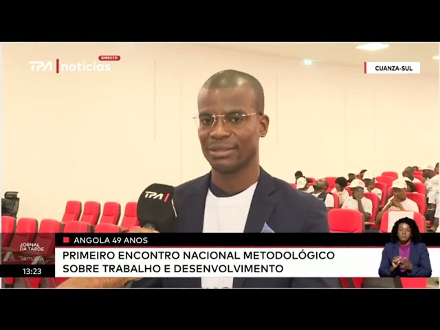 ⁣Angola 49 anos - Primeiro encontro Nacional metodológico sobre trabalho e desenvovimento