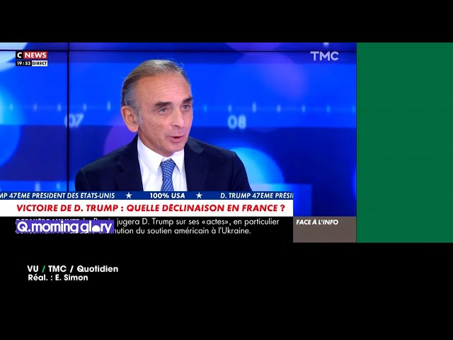 ⁣VU du 08/11/2024 - Zemmour : CNEWS et Fox News