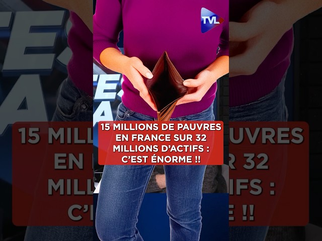 ⁣"15 millions de pauvres sur 32 millions d'actifs en France, c'est énorme !!!"  #