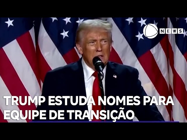 ⁣Donald Trump estuda nomes para equipe de transição