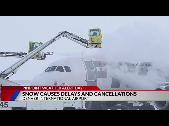 ⁣More than 100 flights already canceled at DIA