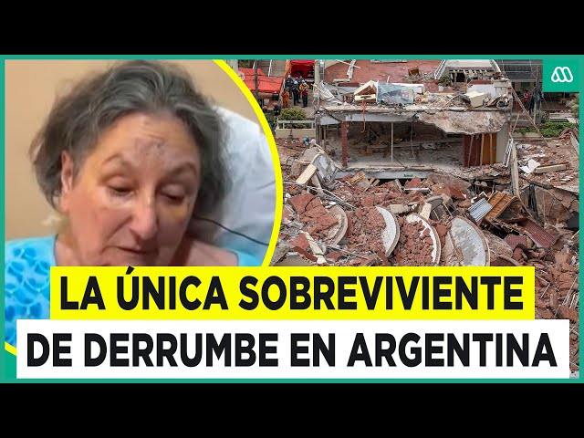 ⁣Vio fallecer a su marido: Mujer de 79 años fue la única sobreviviente de derrumbe en Argentina