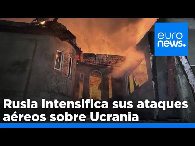 ⁣Rusia intensifica sus ataques aéreos sobre Ucrania