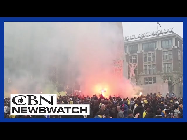 ⁣Israeli Jews Attacked at Amsterdam Soccer Match | CBN NewsWatch - November 8, 2024