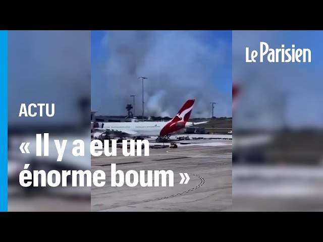 ⁣Atterrissage d'urgence d'un Boeing de Quantas après une panne moteur