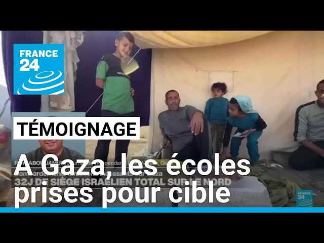 ⁣Les écoles prises pour cible à Gaza : le témoignage du journaliste Rami Abou Jamus • FRANCE 24