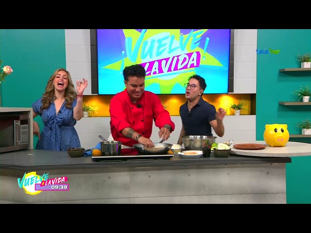 ⁣El chef Alan Gómez nos preparó unos doraditos de camarón.