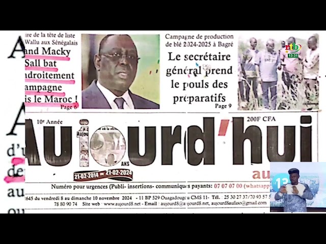 ⁣Revue de presse: la réhabilitation de l’aéroport de Bobo-Dioulasso à la Une des quotidiens du jour