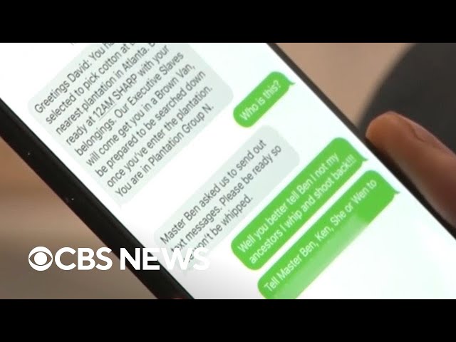 ⁣Multiple agencies investigating racist texts sent to random Black Americans in several states