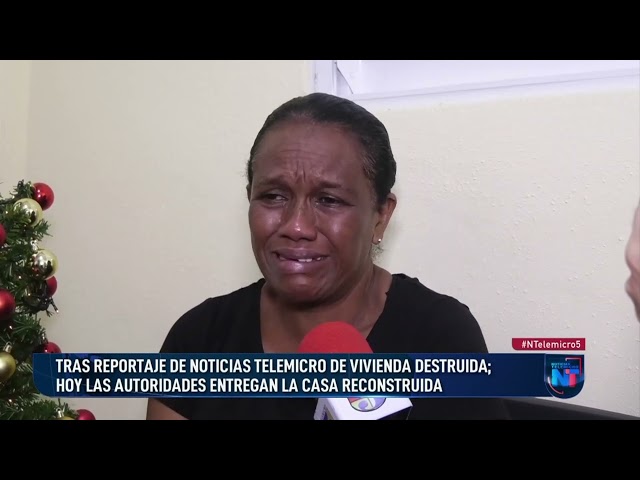 ⁣Entre lágrimas señora agradece su nueva vivienda entregada por las autoridades