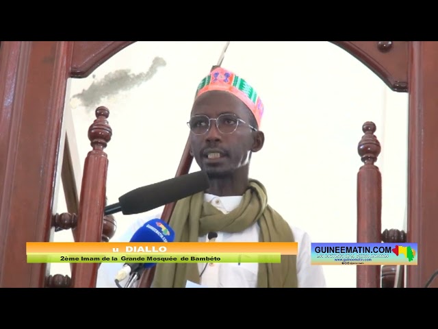 ⁣Sermon (vendredi) à la mosquée de Bambéto: imam Alpha Amirou Diallo sur le comportement du musulman