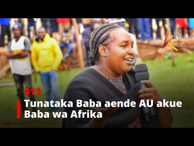 ⁣"Tunataka Baba aende AU akue Baba wa Afrika."- MP Marianne Kitany