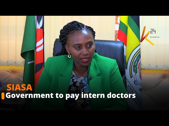 ⁣Public health PS Mary Muthoni says government will pay intern doctors