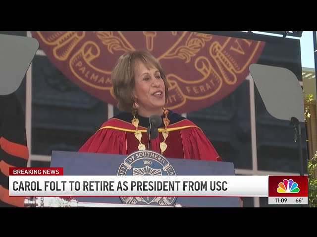 ⁣USC President Carol Folt announces her retirement