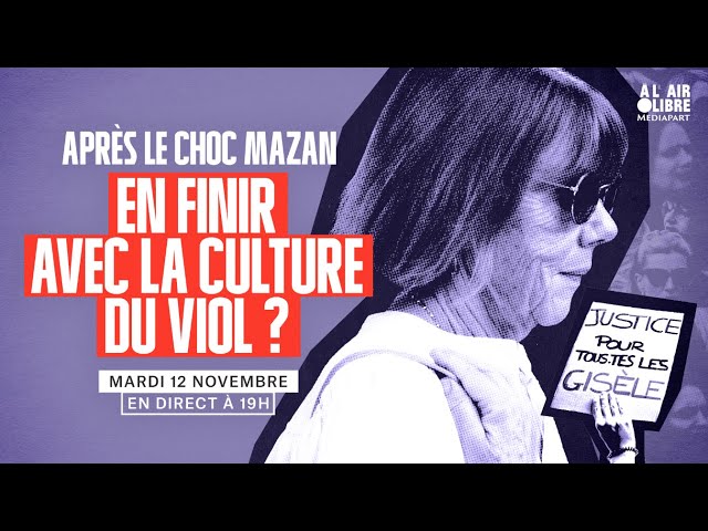 ⁣Mardi 12 à 19h. #MeToo et la justice : après le choc Mazan, en finir avec la culture du viol ?