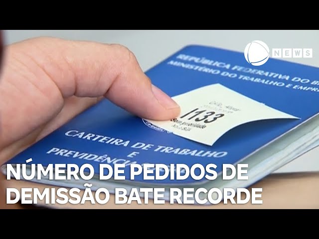 ⁣Número de pedidos de demissão bate recorde em 2024