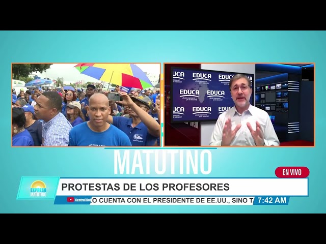 ⁣Miles de profesores vuelven a protestar | Darwin Caraballo, director ejecutivo de Educa