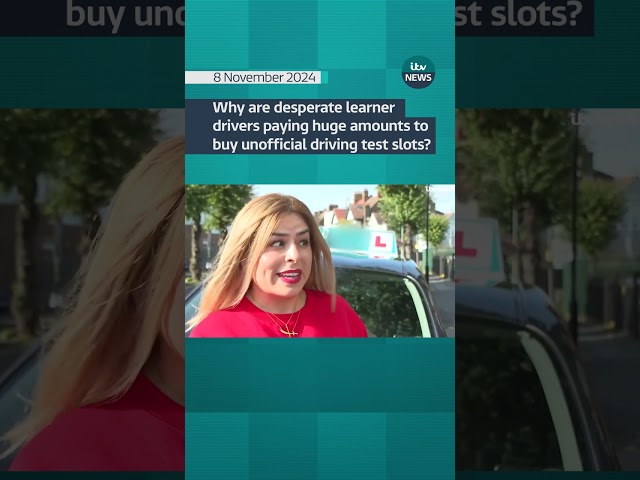 ⁣Why are desperate learner drivers paying huge amounts to buy unofficial driving test slots? #itvnews