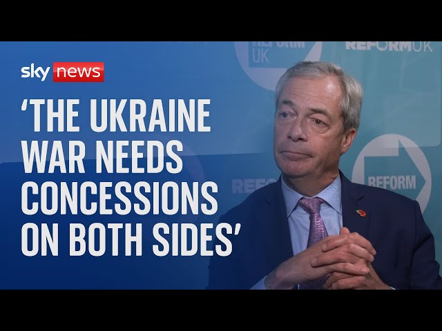 ⁣'Ukraine war needs concessions on both sides', says Nigel Farage