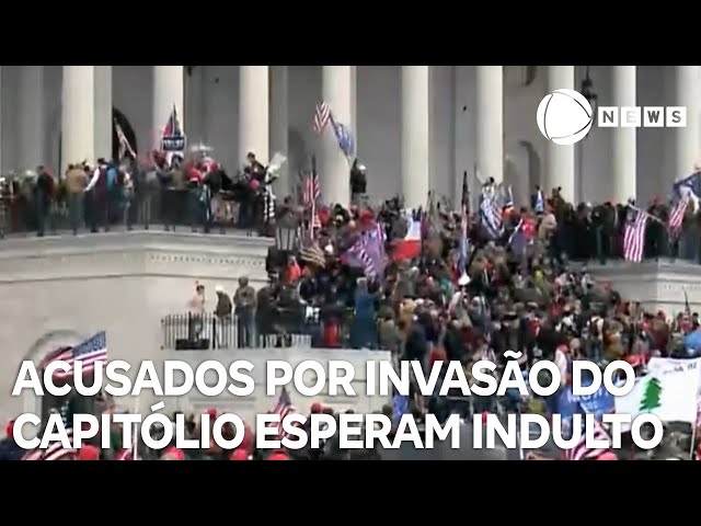 ⁣Acusados por invasão do Capitólio esperam indulto após vitória de Trump