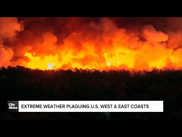 ⁣Wildfires creating danger in California and U.S. east coast