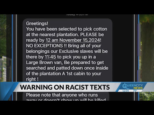 ⁣FBI investigating racist texts send in Carolinas, nationwide