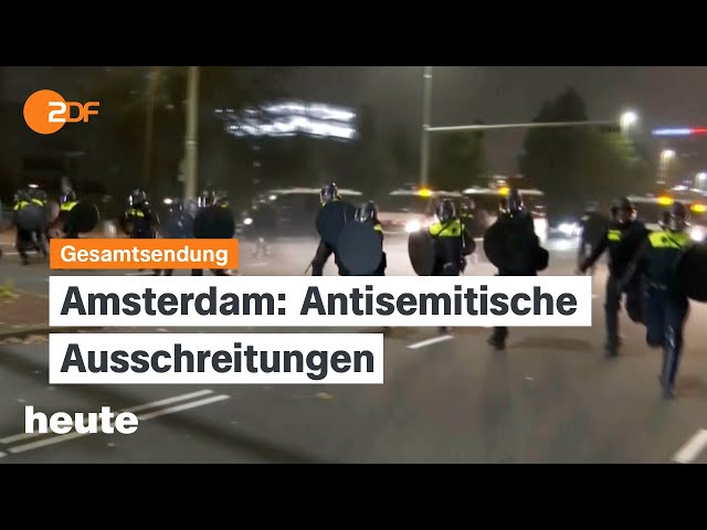 ⁣heute 19:00 Uhr vom 08.11.2024: Neuwahltermin, anti-israelische Ausschreitungen Amsterdam, Pflege