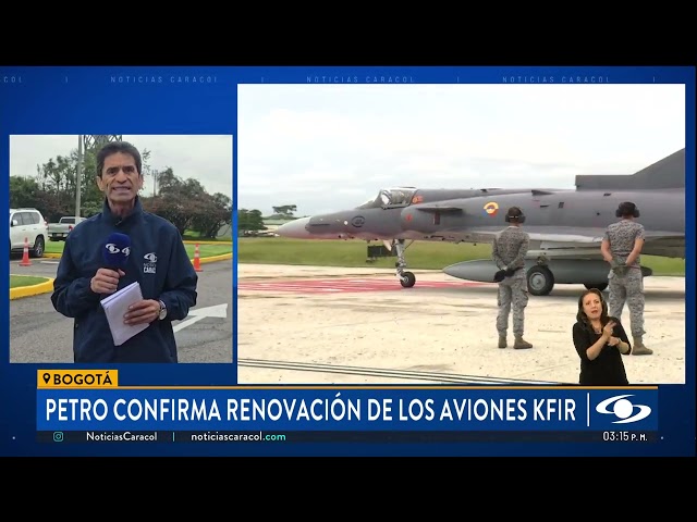 ⁣El presidente Petro confirma renovación de los aviones Kfir