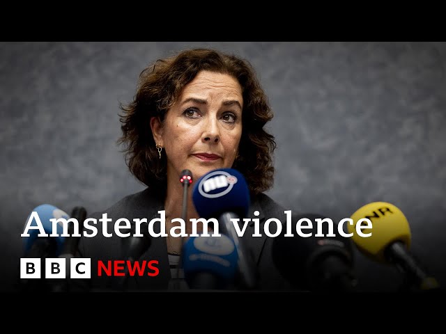 ⁣Amsterdam attacks on Israel football fans condemned by mayor | BBC News