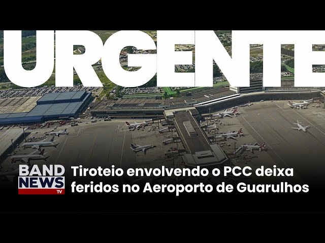 ⁣AGORA: tiroteio deixa 1 morto e 3 baleados no aeroporto de Guarulhos