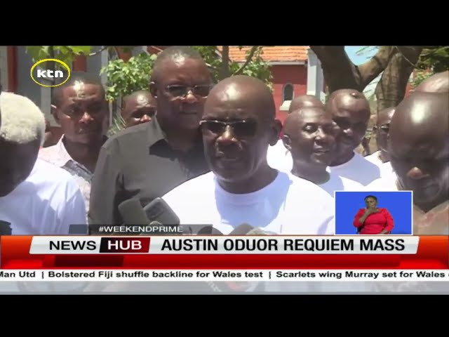 ⁣Football legends eulogise Austin Oduor on his requiem mass held today in Kisumu