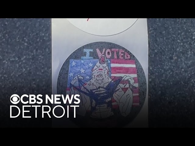 ⁣Michigan's viral "I Voted" stickers now available at local Secretary of State branche