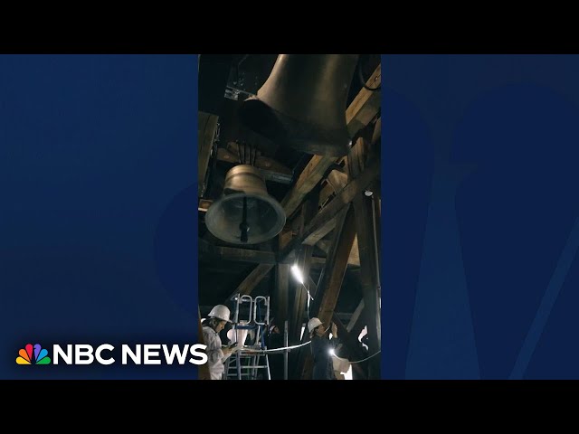 ⁣Hear Notre Dame Cathedral bells ring for first time since 2019 fire