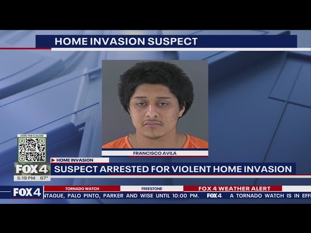 ⁣Suspect arrested for White Settlement home invasion after dropping his phone while fleeing