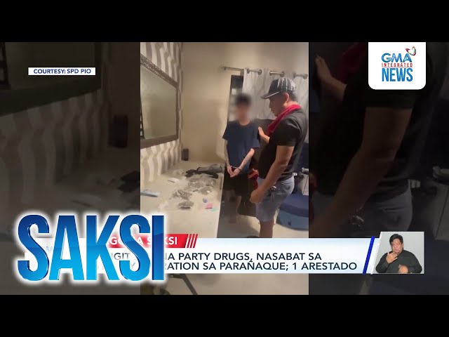 ⁣Mahigit P2M na party drugs nasabat sa buy-bust operation sa Parañaque; 1 arestado | Saksi