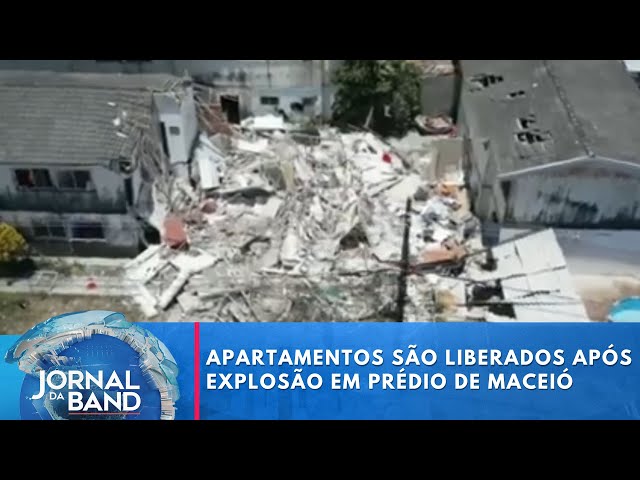 ⁣Apartamentos são liberados após explosão em prédio de Maceió | Jornal da Band