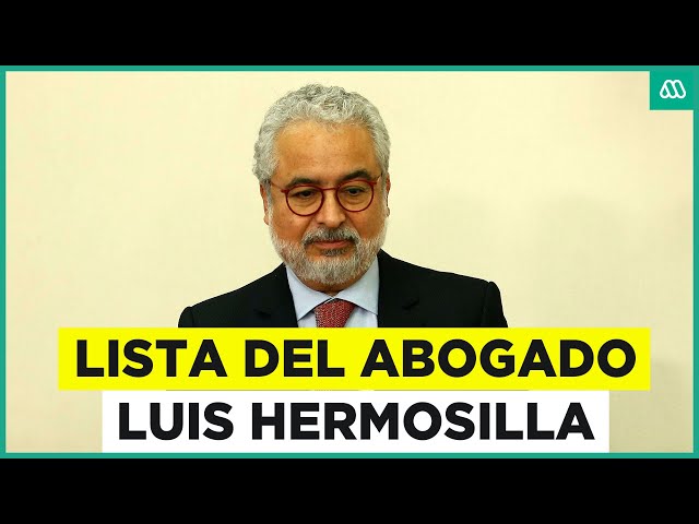 ⁣El impacto de la lista del abogado Luis Hermosilla