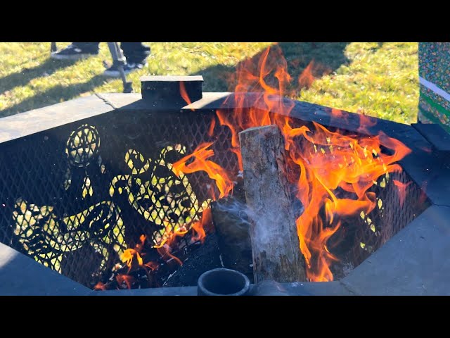 ⁣Sacred fire burning in Winnipeg for toddler killed